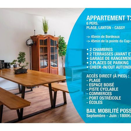 Nouveau ! Lanton Plage, 6 Voyageurs Εξωτερικό φωτογραφία